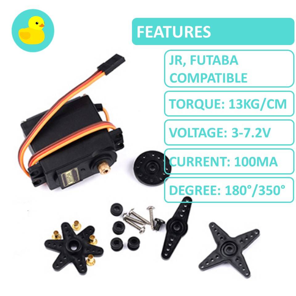 MG996R MG995 MG90S SG90 Metal Gear Servo Motor 180 / 360 degree