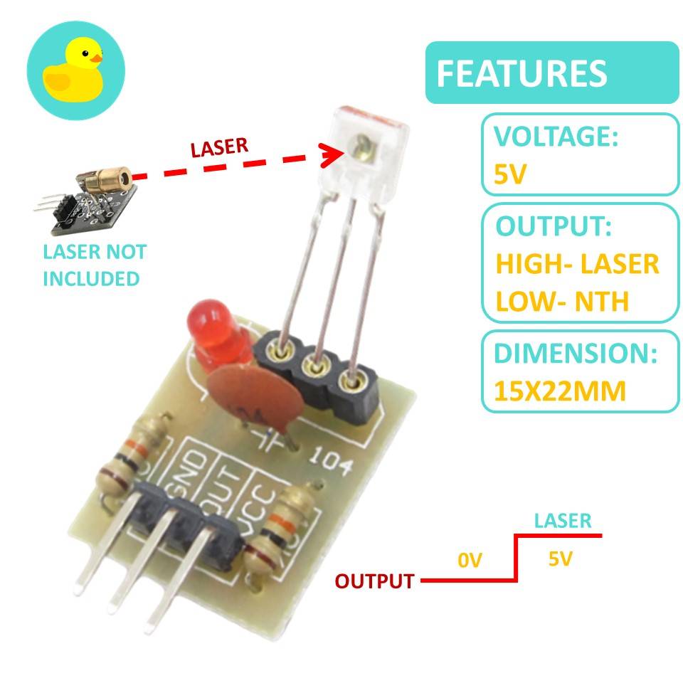 KY-008 Laser Diode Transmitter & Receiver Module