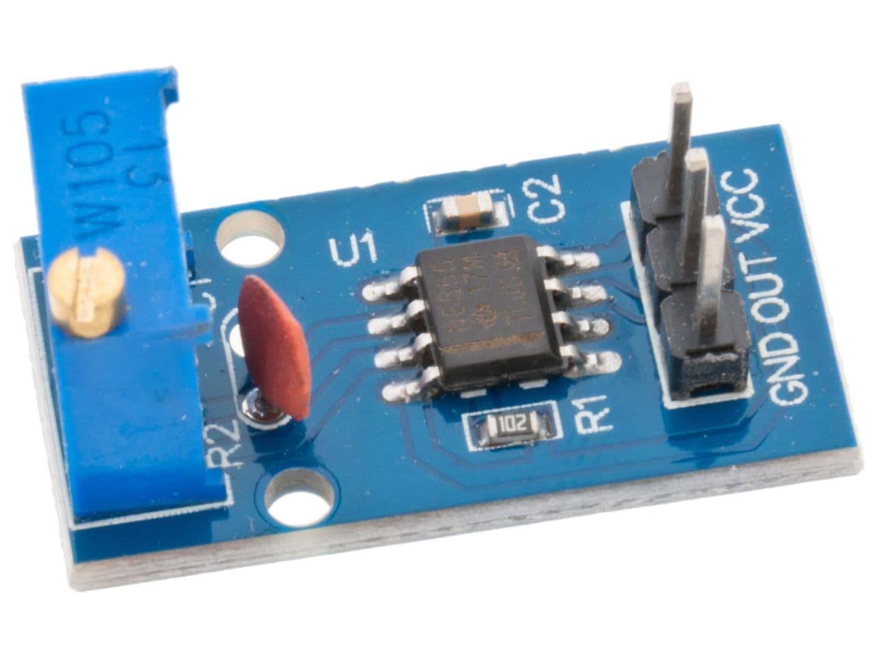 NE555 Clock Pulse Waveform Generator Module With Adjustable Frequency