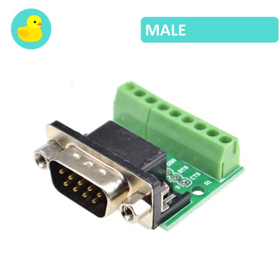 RS232 RS485 DB9 Connector To Terminal Block Screw Connector Adapter Board