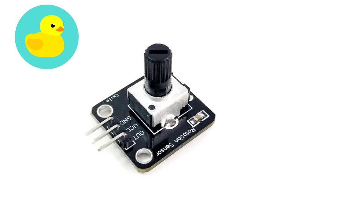 Rotation Angle Sensor With Variable Resistor Potentiometer