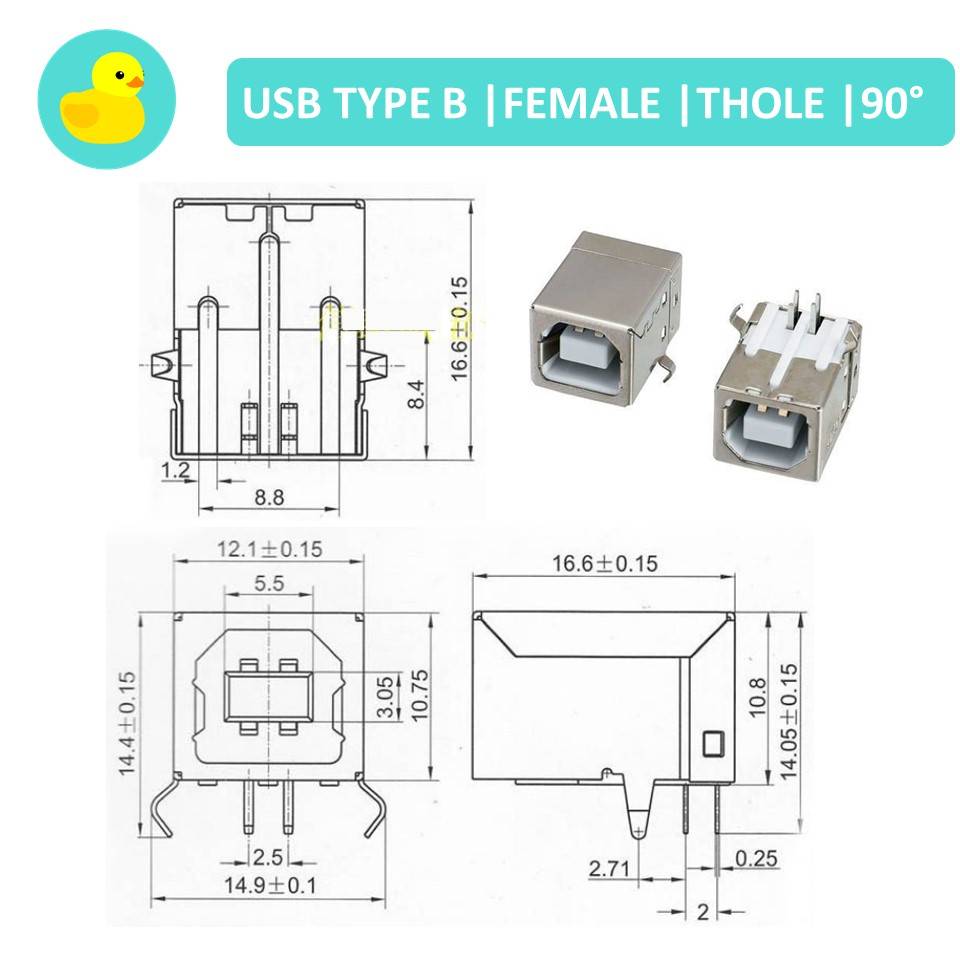 USB / Micro USB / Mini USB Type A / B Connector Socket