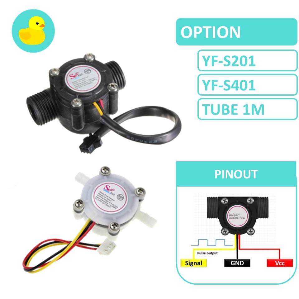 YFS201 / YFS401 Water Flow Speed Sensor