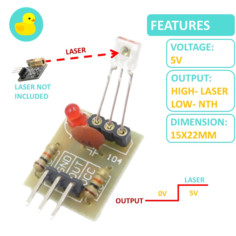 KY008 Laser Diode Receiver Module