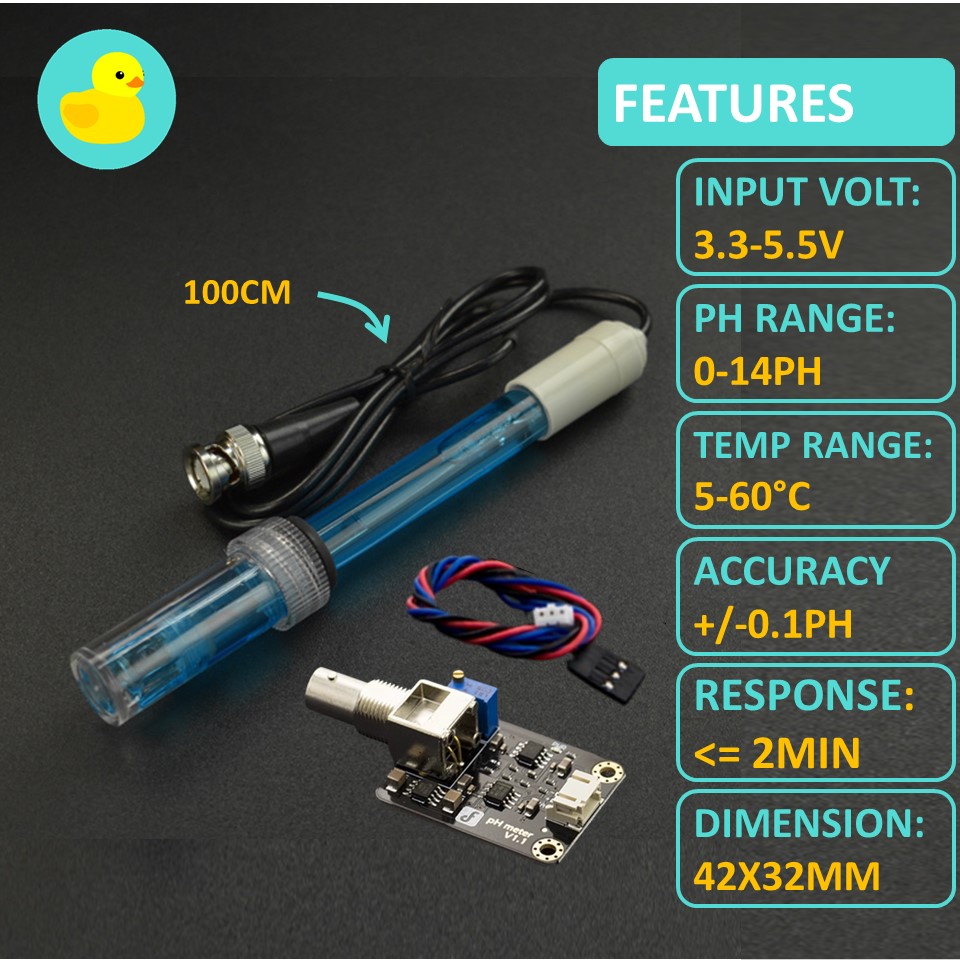 Gravity: Analog pH Sensor / Meter Kit For Arduino