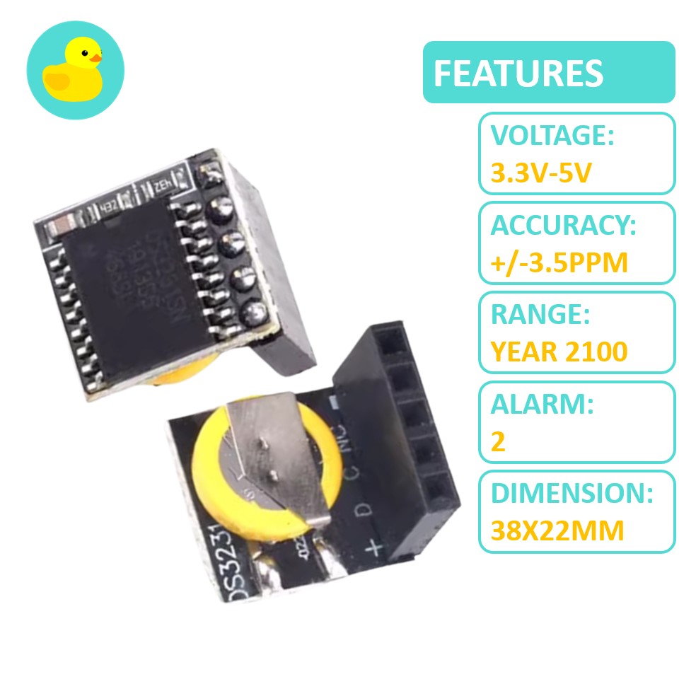 AT24C32 Memory Module The Ide DS3231 RTC CLOCK MODULE WITHOUT BATTERY ...